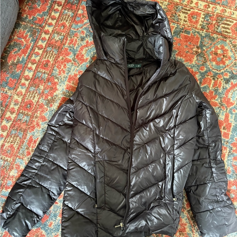 Black Puffer Jacket with Hood